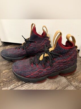 Nike LeBron 15 "New Heights"– Dark Atomic Teal/Team Red – Men’s Basketball Shoes